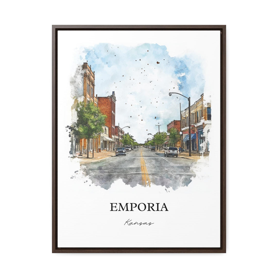 Emporia, Kansas – Watercolor Art Print