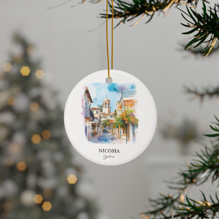 Nicosia Cyprus Ornament: Unique Nicosia Souvenir, Nicosia Xmas Decor, and Authentic Cyprus Gift
