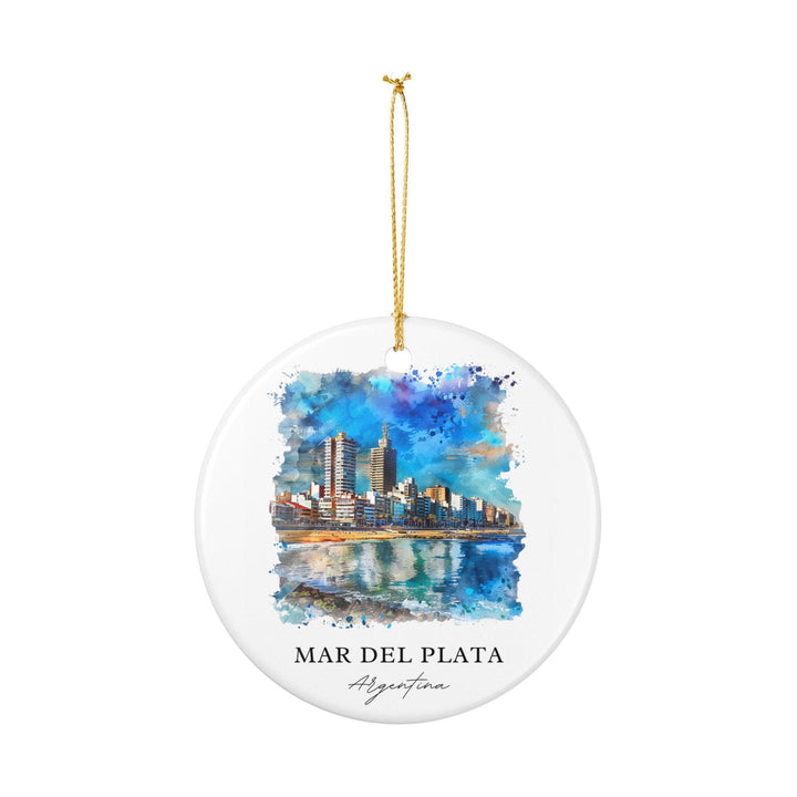 Mar del Plata Ornament: Unique Mar del Plata Souvenir, Argentina Xmas Decor, and Authentic Argentina Gift