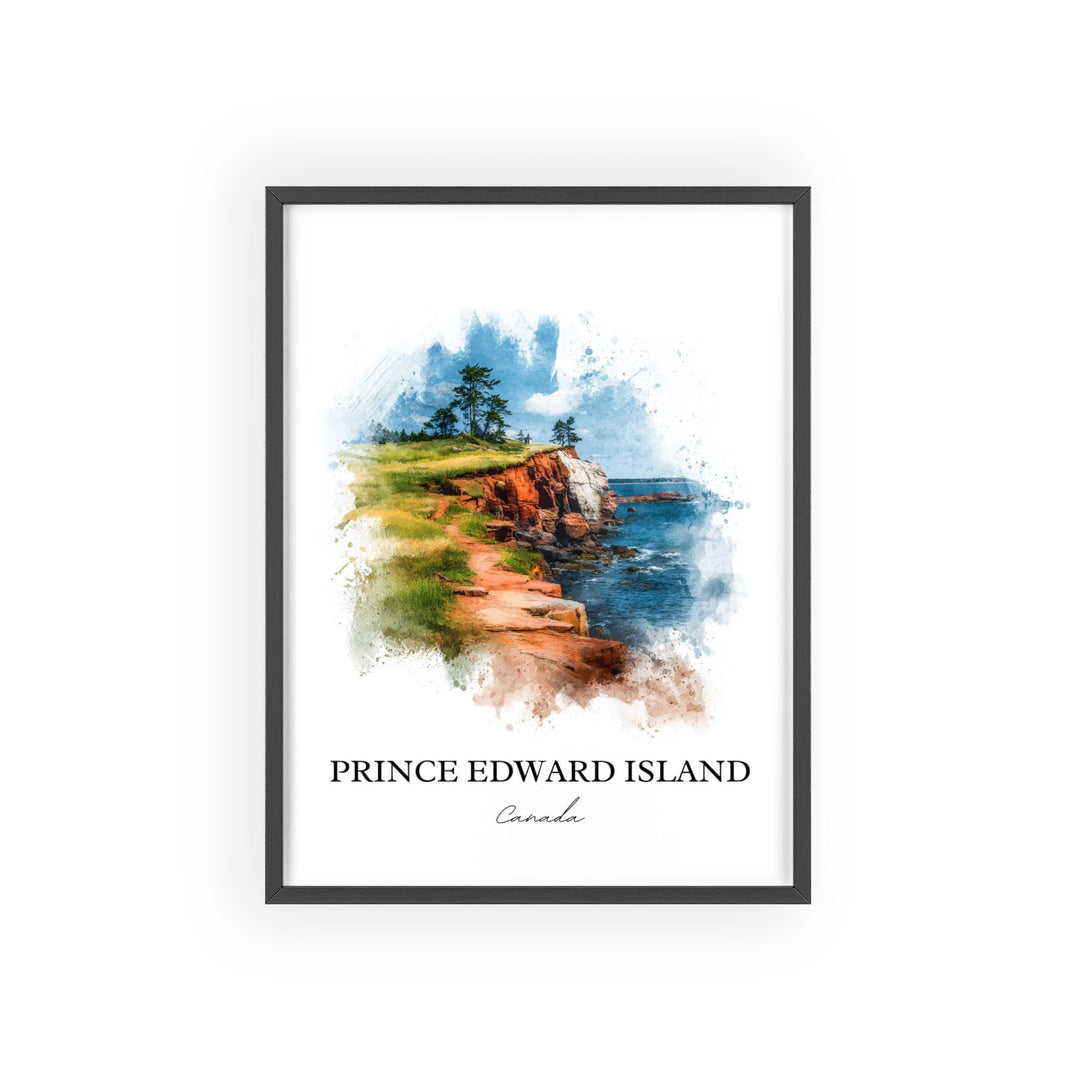 Prince Edward Island Wall Art, PEI Print, Canada Watercolor, Prince Edward Island Gift, PEI Travel Print, Travel Poster, Housewarming Gift