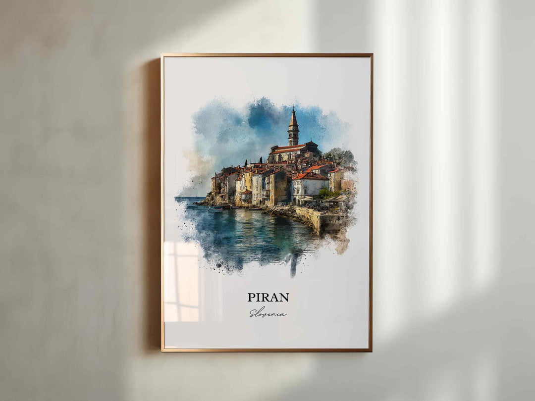 Piran, Slovenia – Watercolor Art Print