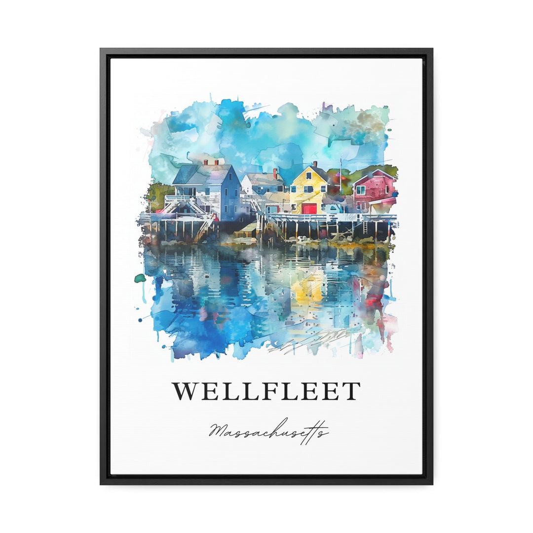 Wellfleet MA Wall Art, Cape Cod MA Print, Wellfleet Watercolor, Wellfleet Gift,