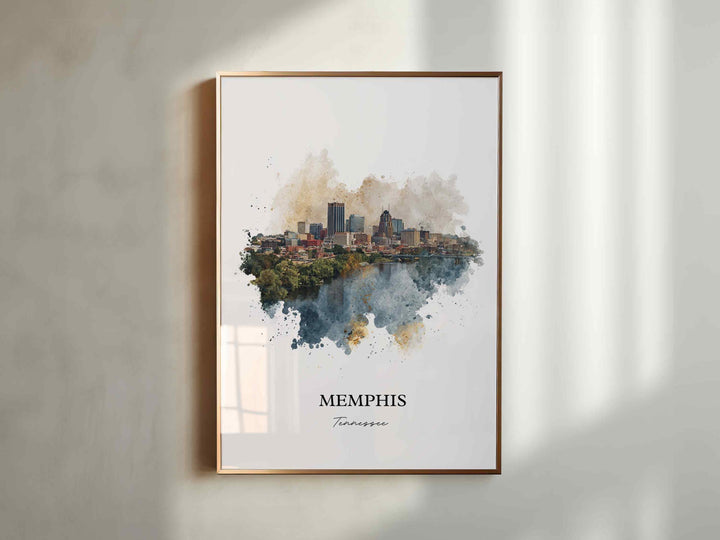Memphis, Tennessee – Watercolor Art Print