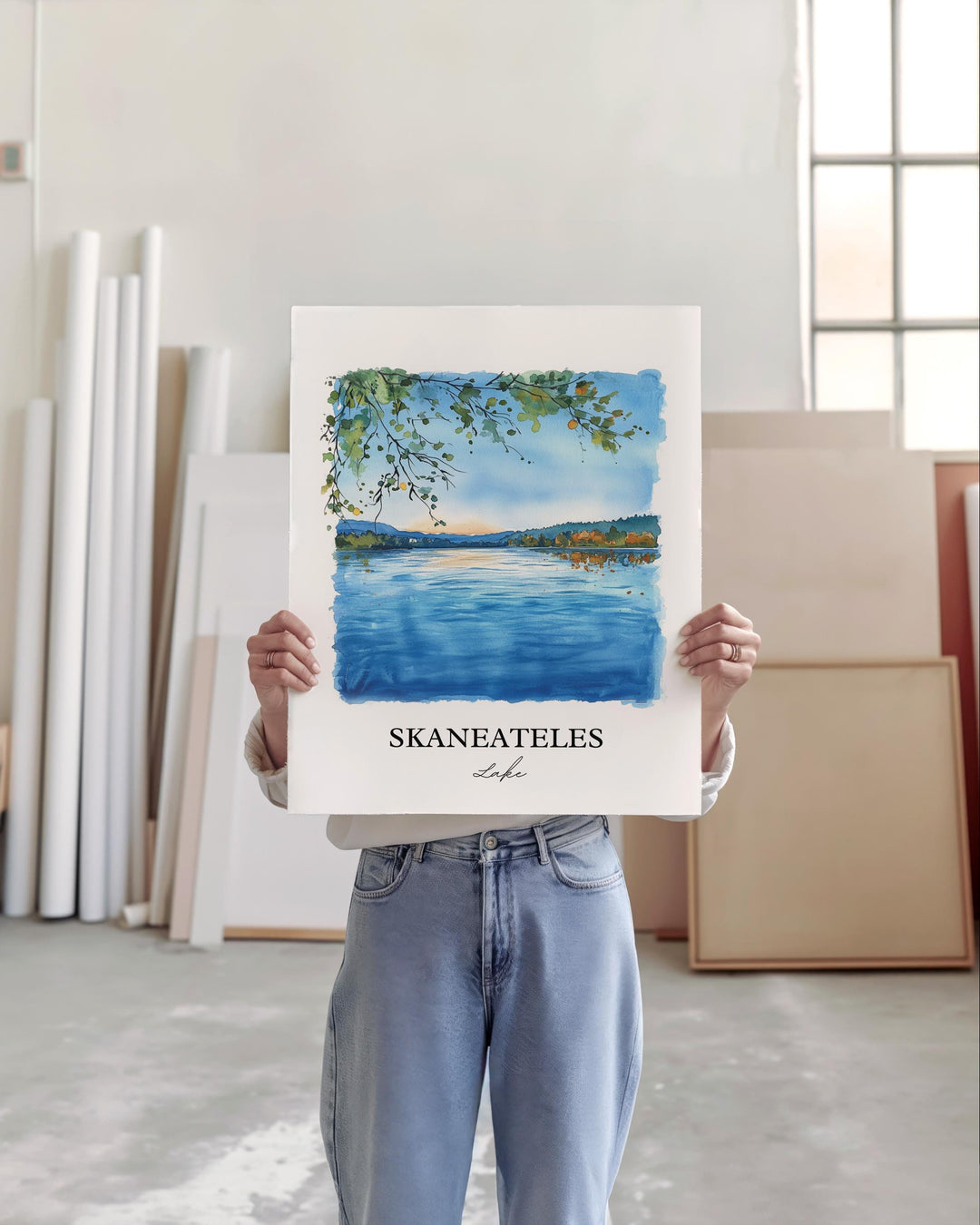 Skaneateles Lake Wall Art, Finger Lakes Print, New York State Artwork, Skaneateles Lake Gift, Travel Print, Travel Poster, Housewarming Gift