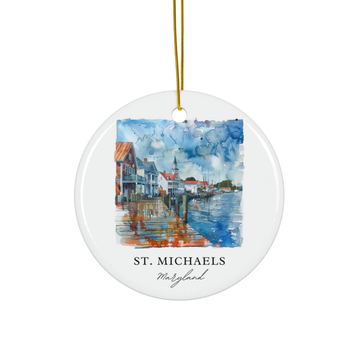 St Michaels MD Ornament: Unique St Michaels Souvenir, St Michaels Xmas Decor, and Authentic St Michaels Maryland Christmas Gift