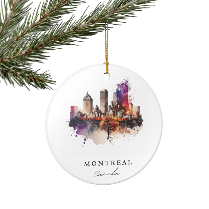 Montreal Canada Ornament: Unique Montreal Souvenir, Montreal Xmas Decor, and Authentic Montreal Canada Gift