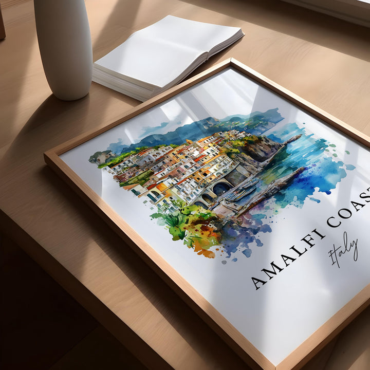 Amalfi Coast Wall Art - Italy Print