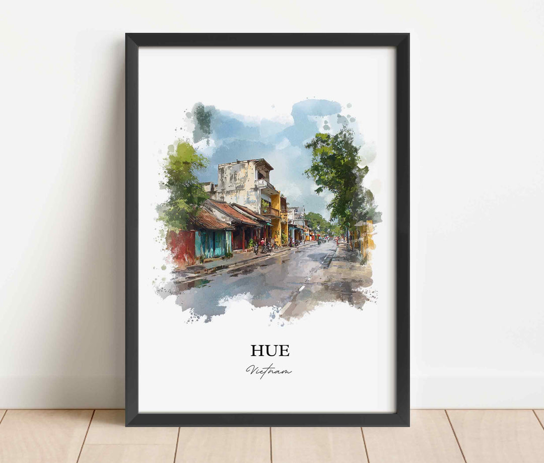 Hue, Vietnam – Watercolor Art Print