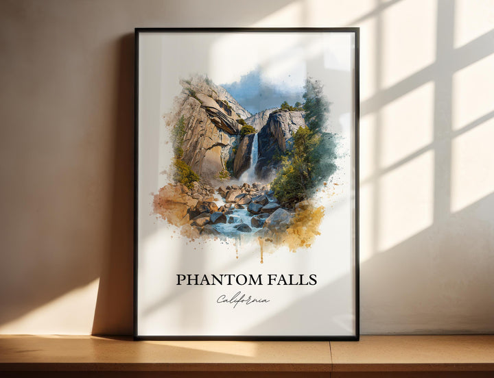 Phantom Falls, USA – Watercolor Art Print