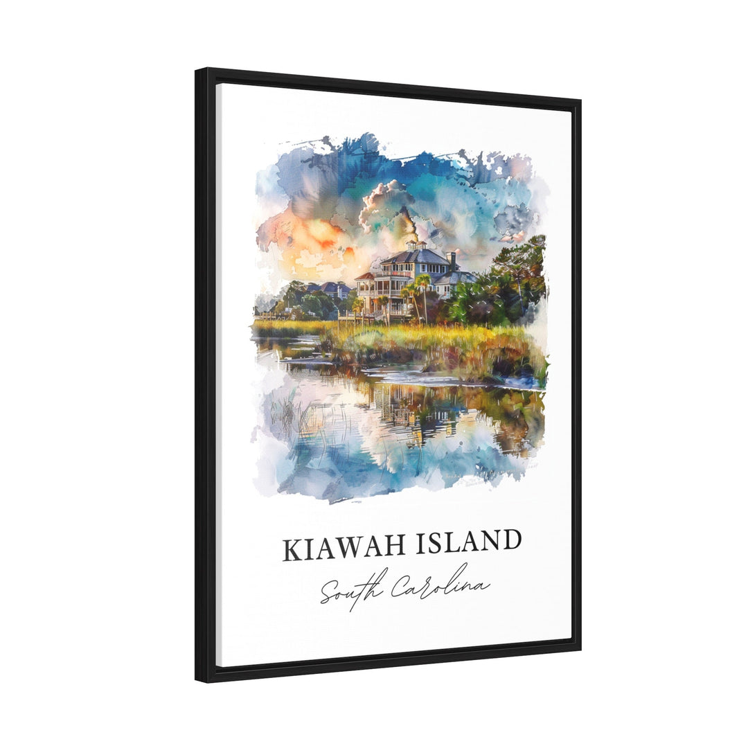 Kiawah Island Wall Art, Kiawah Island SC Print, Kiawah South Carolina Watercolor, Kiawah Island Gift, Travel Print, Housewarming Gift