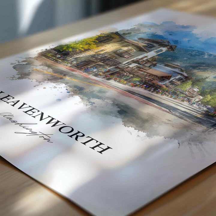 Leavenworth, Washington – Watercolor Art Print