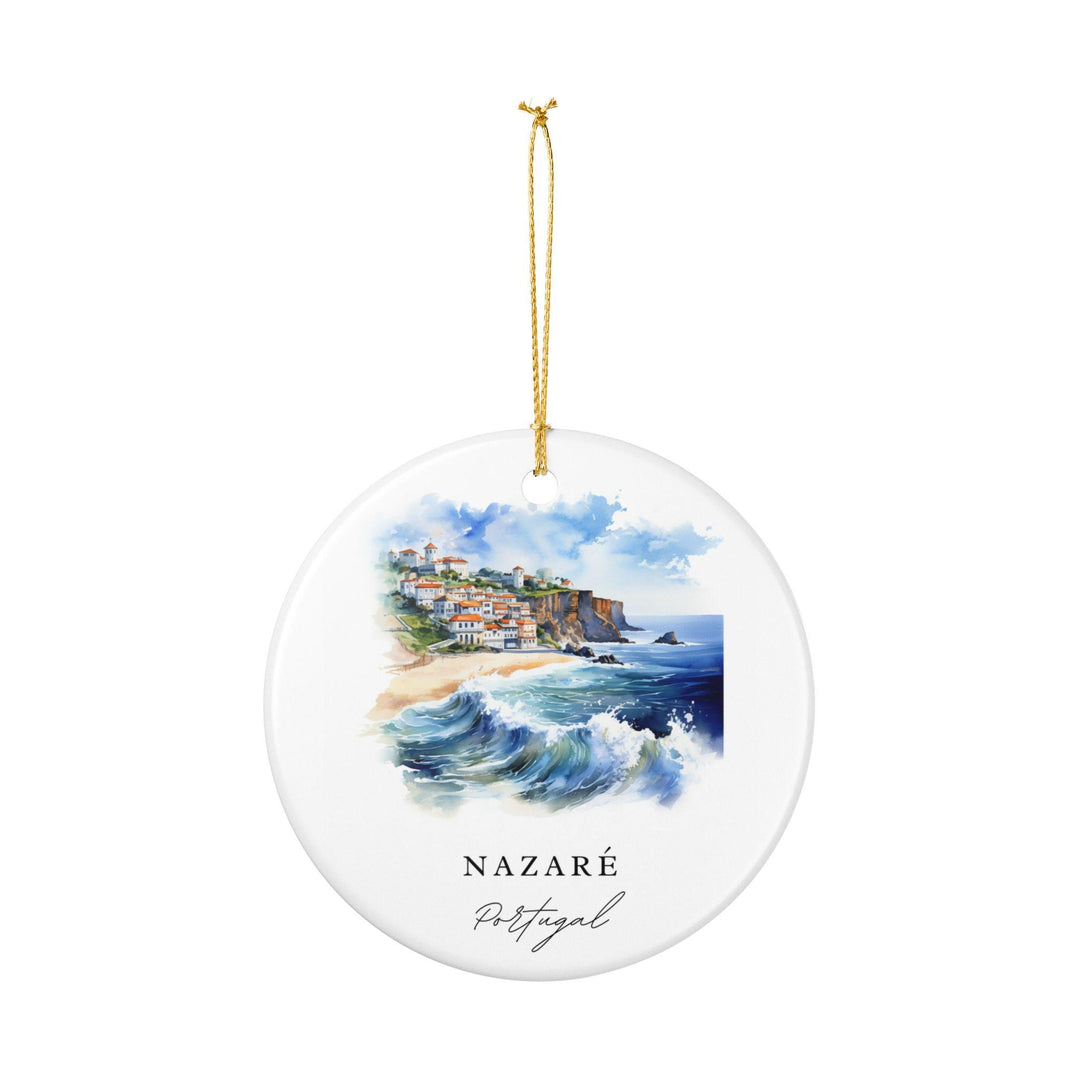 Nazare Ornament: Unique Nazare Portugal Souvenir, Portugal Xmas Decor, and Authentic Nazare Surfing Gift