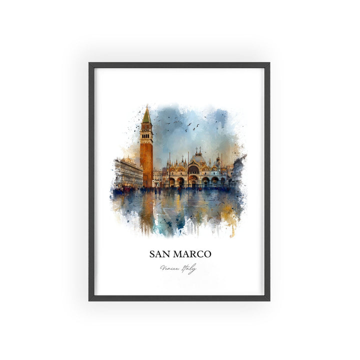 San Marco, Italy – Watercolor Art Print