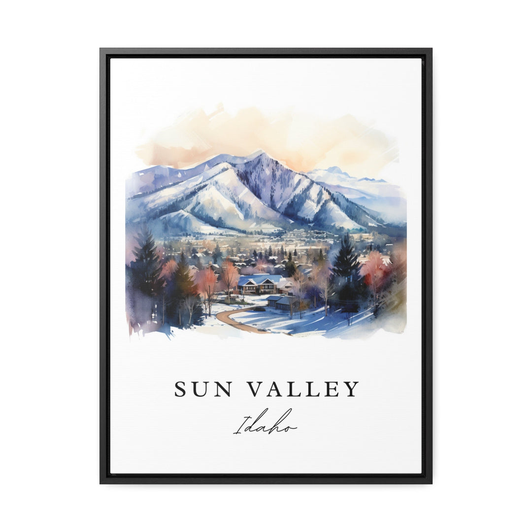 Sun Valley Idaho wall art - Idaho, Sun Valley Ski poster print, Sun Valley ID Wedding gift, Birthday present, Custom Text, Perfect Gift