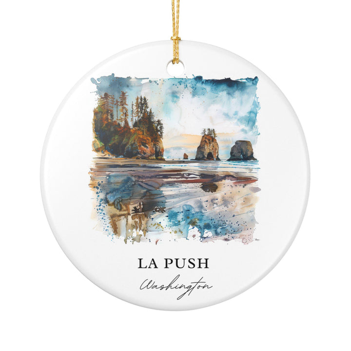 La Push Washington Ornament: Unique La Push Souvenir, La Push WA Xmas Decor, and Authentic La Push Gift