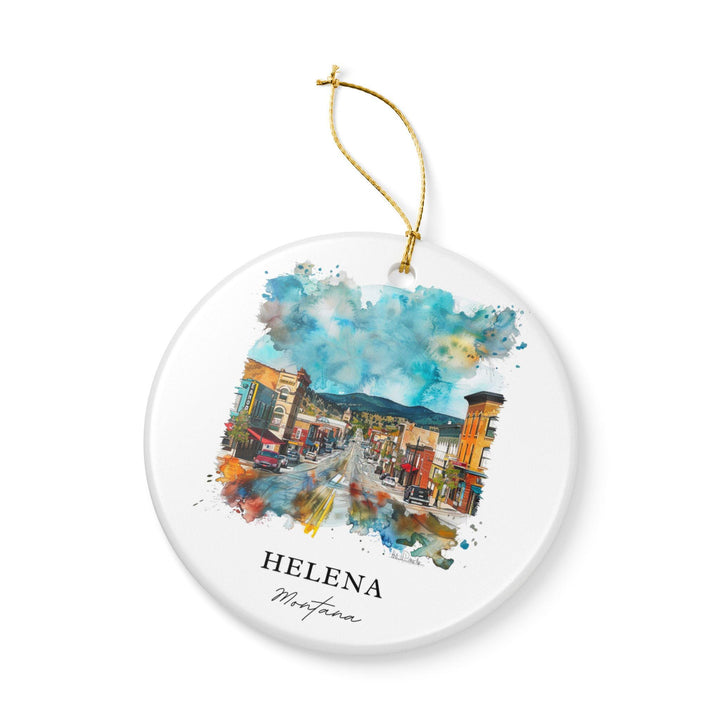 Helena Montana Ornament: Unique Helena MT Souvenir, Helena Montana Decor, and Authentic Helena MT Gift