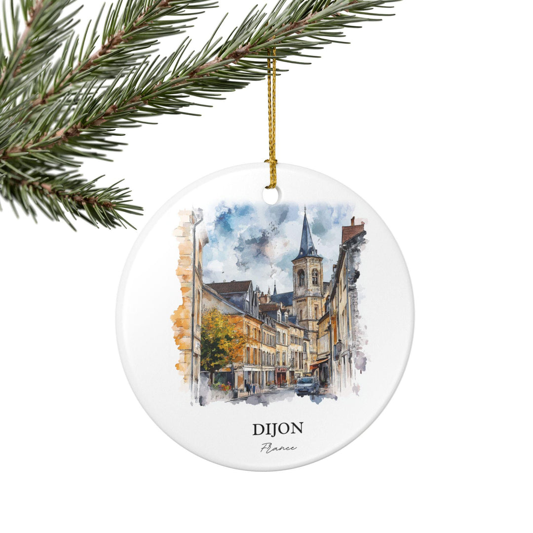 Dijon France Ornament: Unique Dijon Souvenir, Dijon Xmas Decor, and Authentic Dijon France Gift