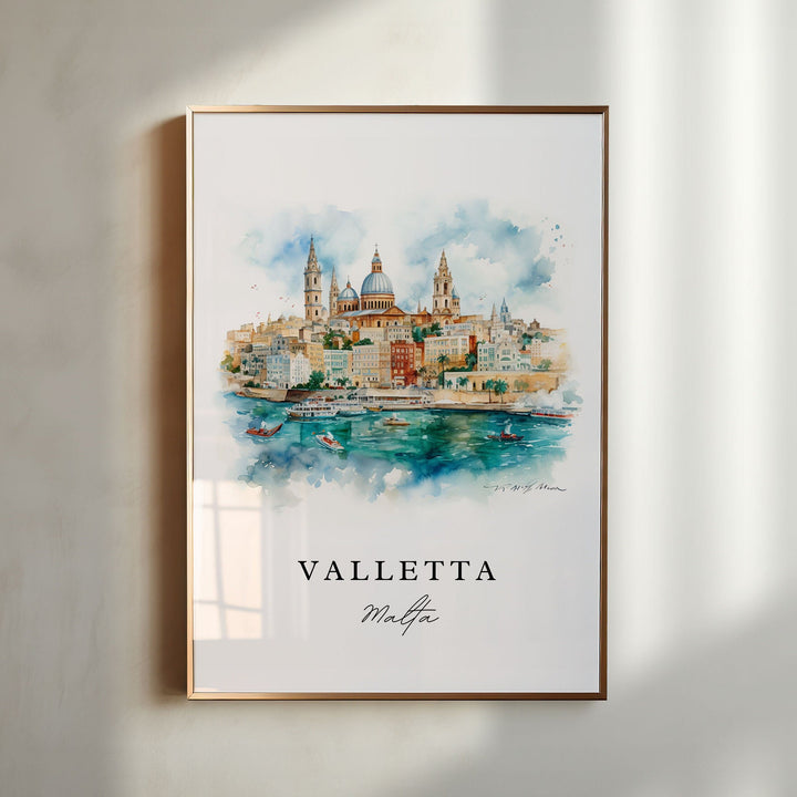 Valletta Wall Art - Malta Print