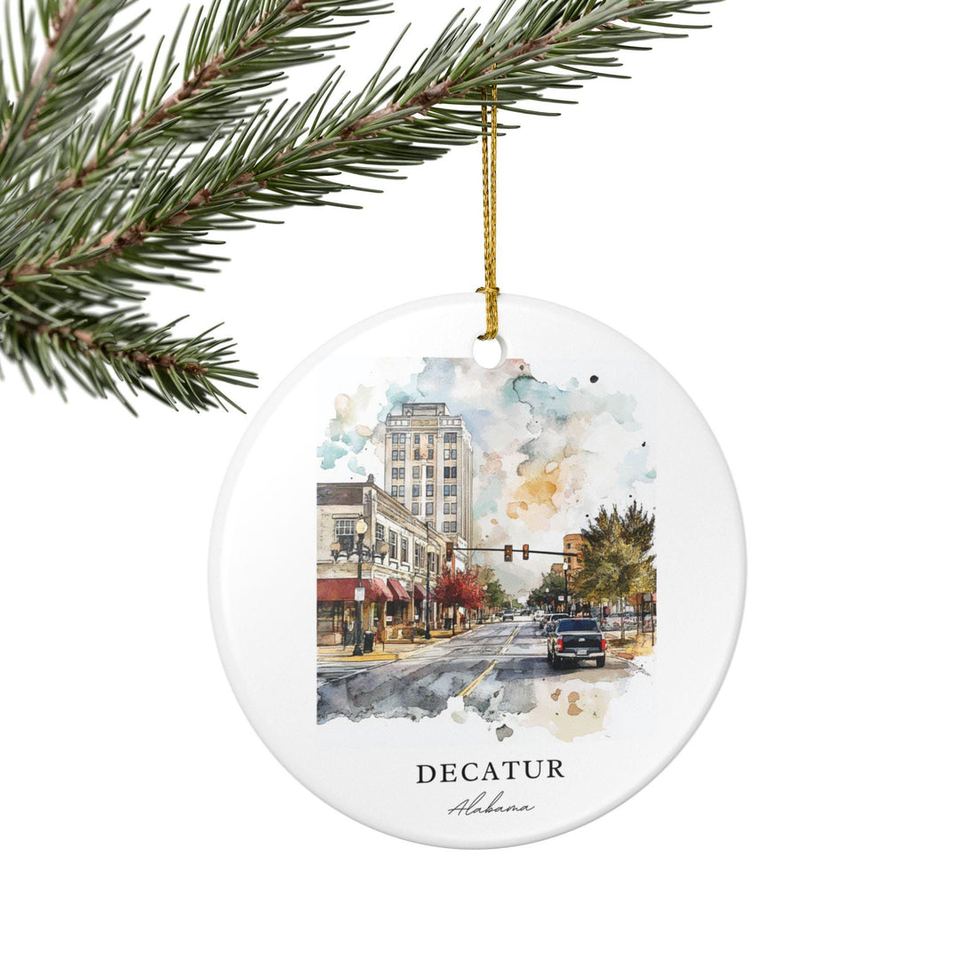 Decatur AL Ornament: Unique Decatur Alabama Souvenir, Alabama Xmas Decor, and Authentic Decatur Alabama Gift