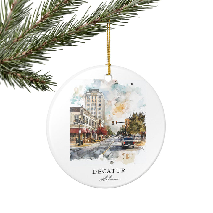 Decatur AL Ornament: Unique Decatur Alabama Souvenir, Alabama Xmas Decor, and Authentic Decatur Alabama Gift