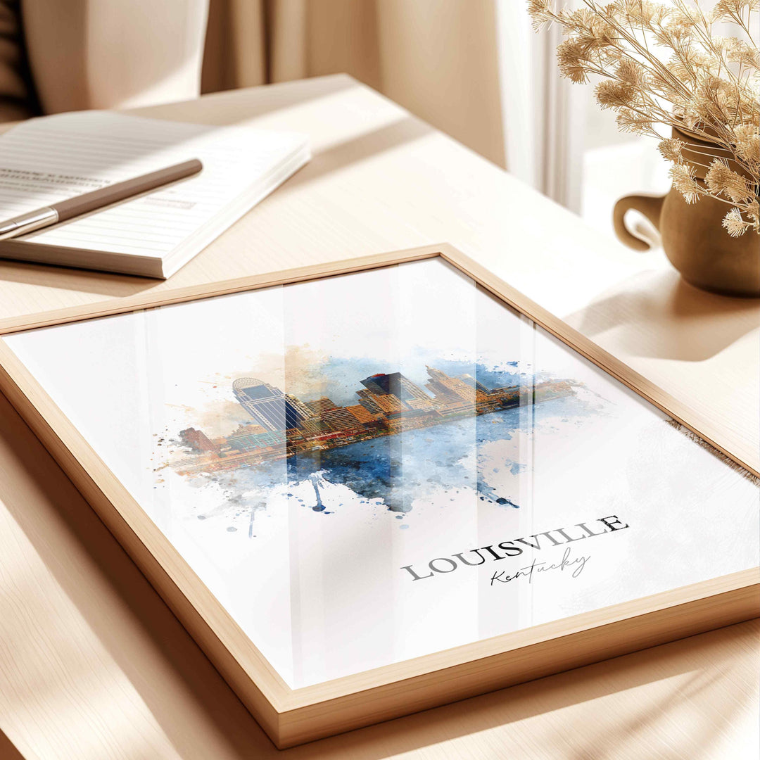 Louisville, Kentucky – Watercolor Art Print