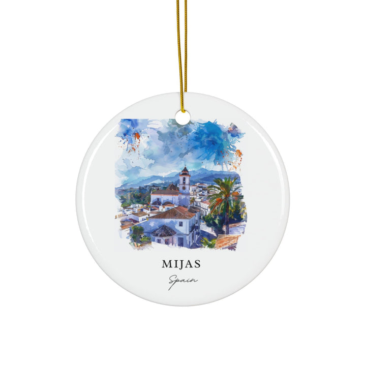 Mijas Spain Ornament: Unique Mijas Souvenir, Mijas Xmas Decor, and Authentic Mijas Espana Christmas Gift