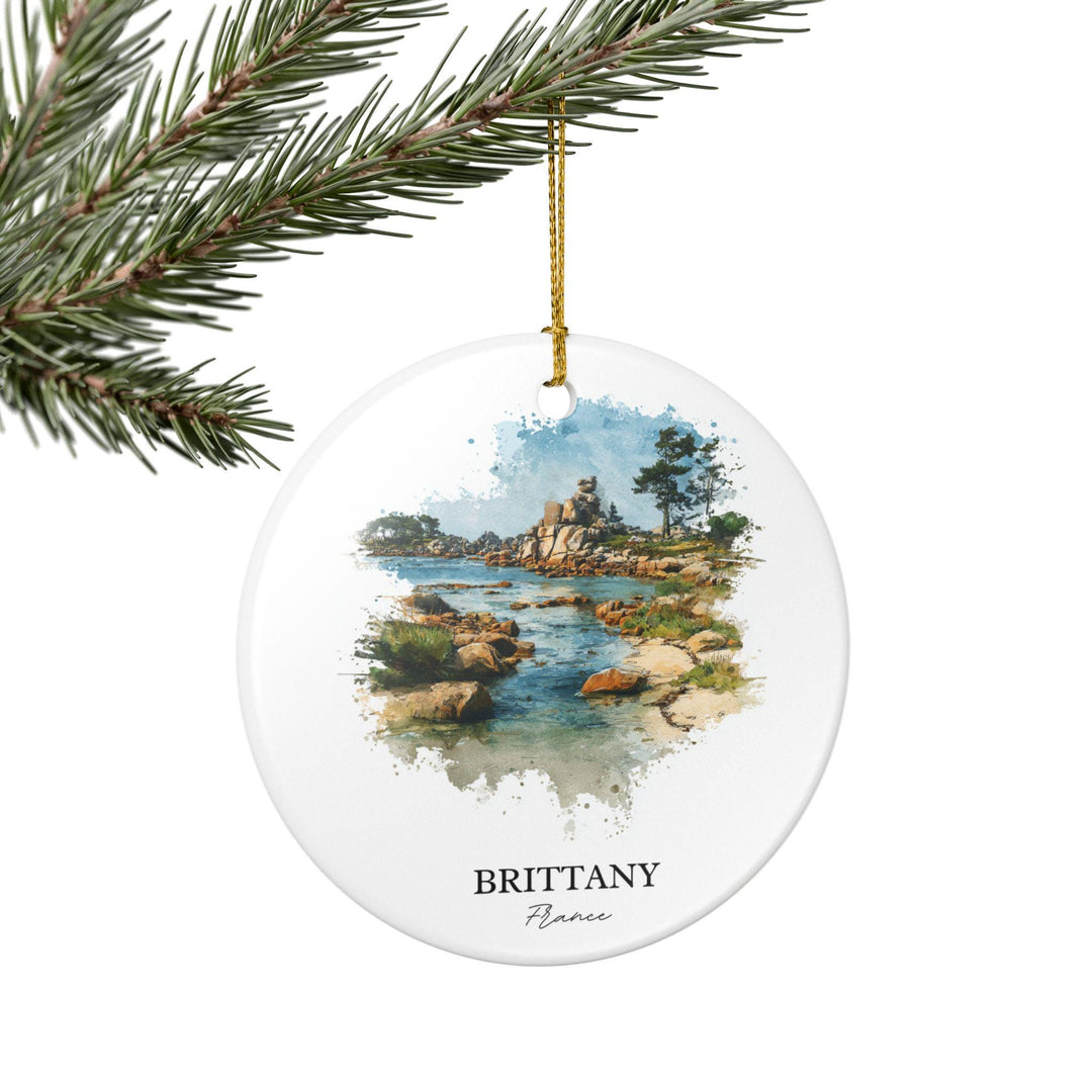 Brittany France Ornament: Unique Brittany France Souvenir, France Xmas Decor, and Authentic Brittany Region Gift