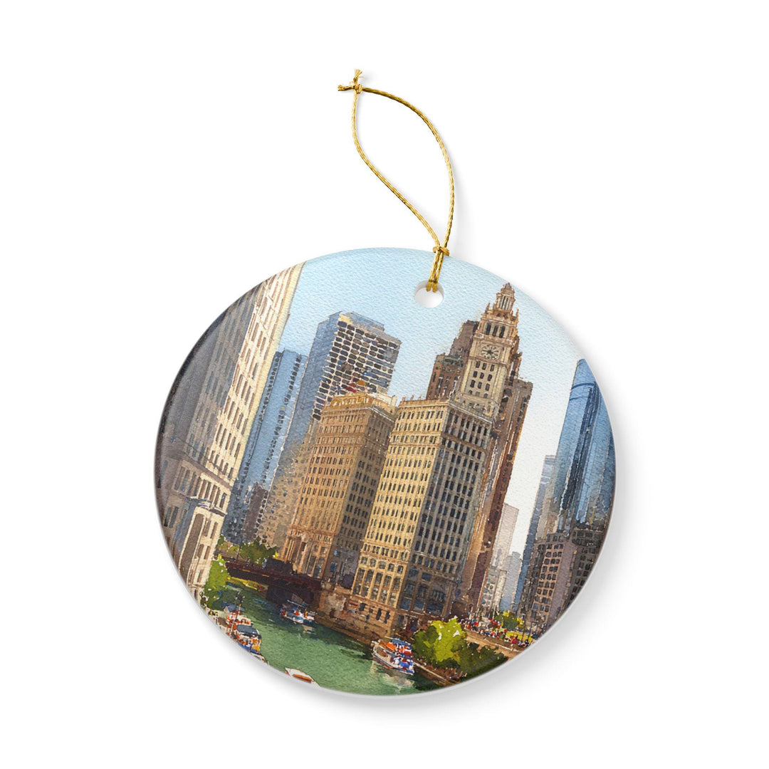 Chicago IL Ornament: Unique Chicago Souvenir, Chicago IL Xmas Decor, and Authentic Chicago Illinois Gift