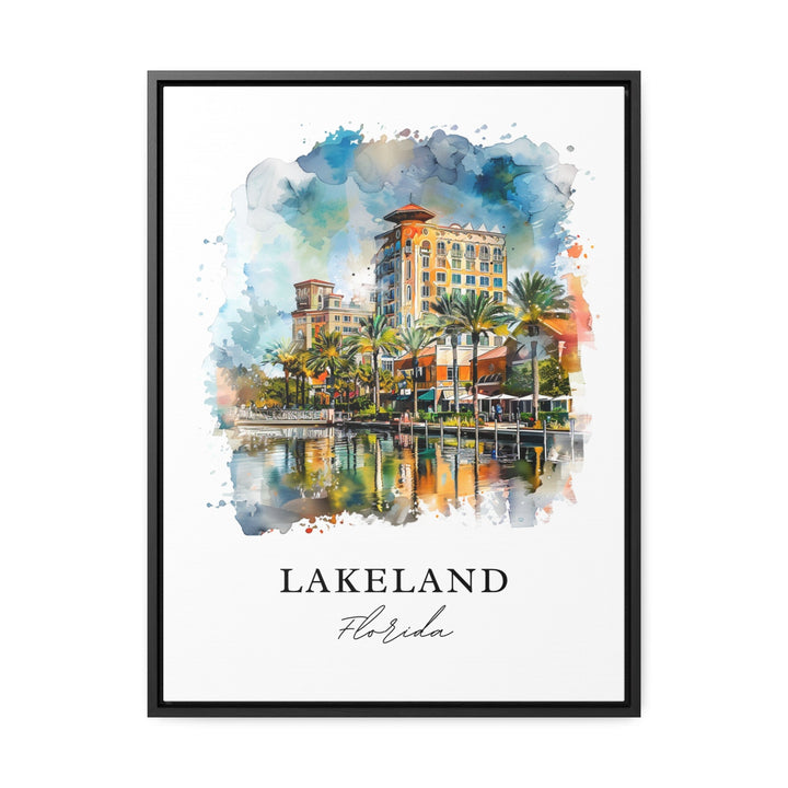 Lakeland FL Wall Art, Lakeland Print, Lakeland Florida Watercolor, Tampa Florida Gift,