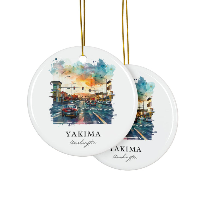 Yakima Washington Ornament: Unique Souvenir, Yakima Decor, and Yakima WA Gift