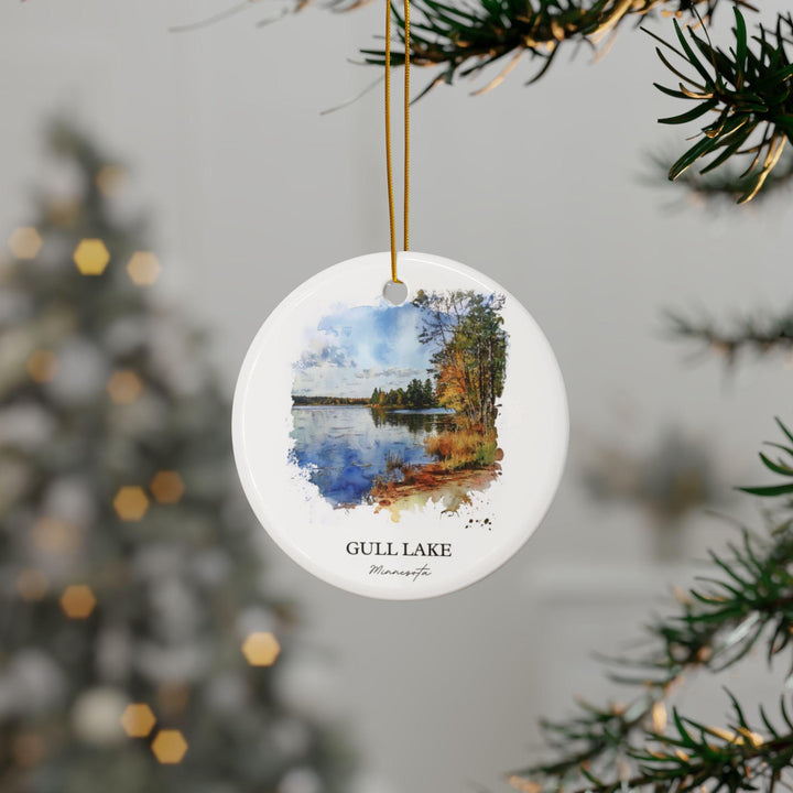 Gull Lake MN Ornament: Unique Gull Lake Souvenir, Gull Lake Xmas Decor, and Authentic Gull Lake Gift