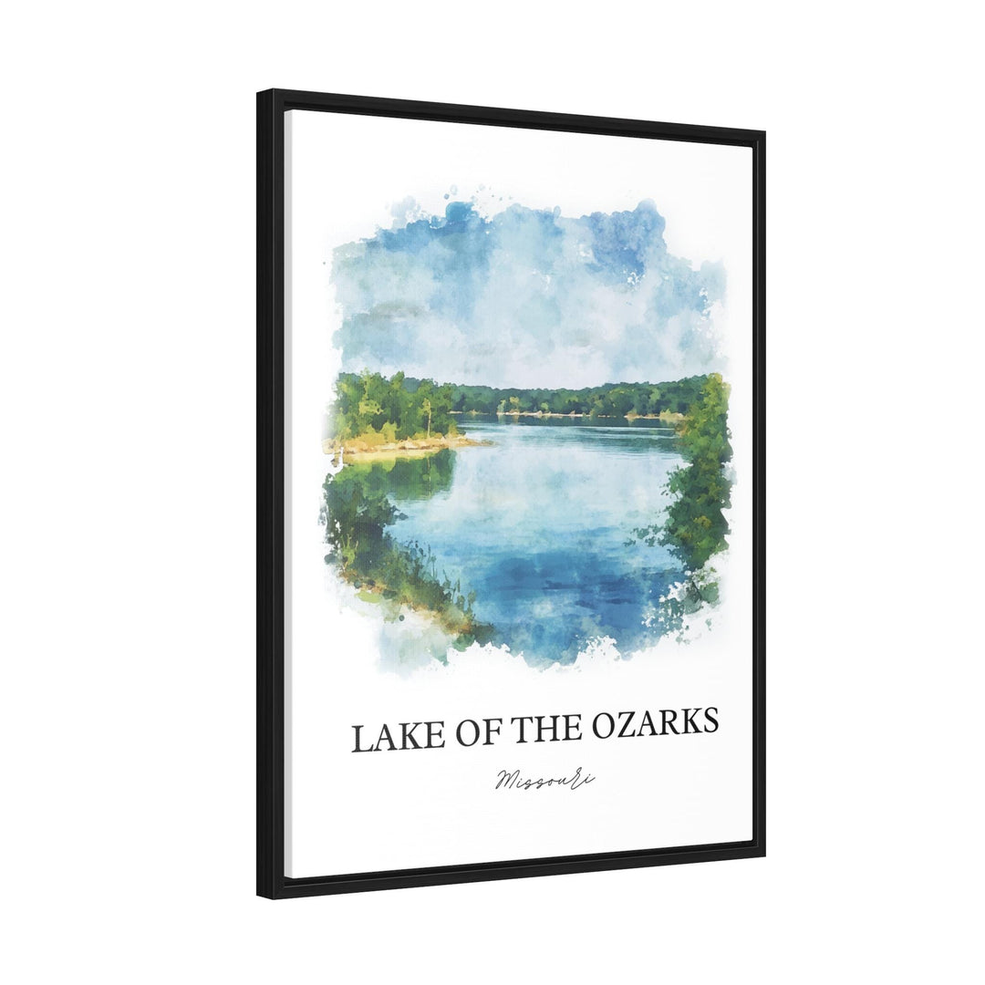 Lake of the Ozarks Wall Art, The Ozarks Print, Missouri Watercolor Art, Ozarks Gift, Travel Print, Travel Poster, Housewarming Gift