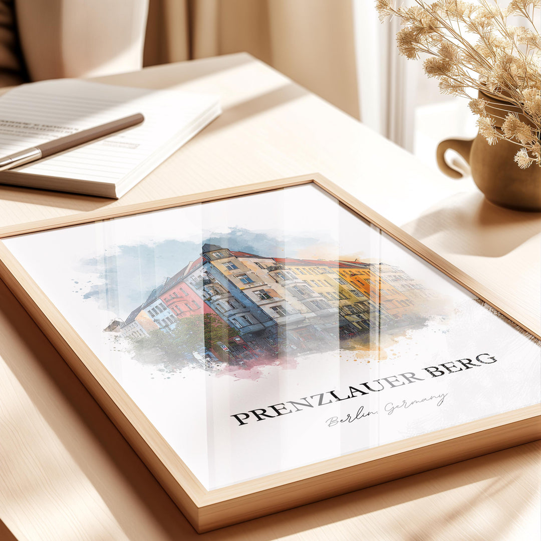Prenzlauer Berg, Germany – Watercolor Art Print