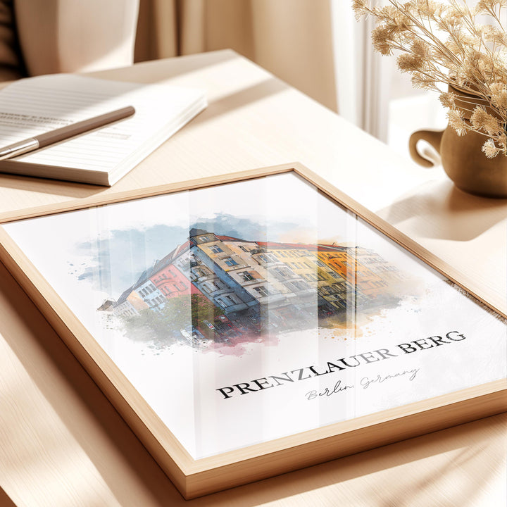 Prenzlauer Berg, Germany – Watercolor Art Print