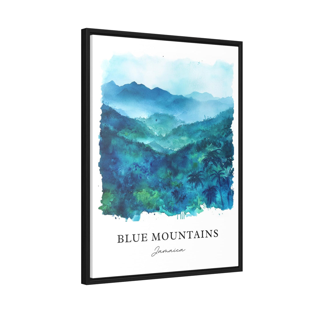 Blue Mountains Jamaica Wall Art - Caribbean Print