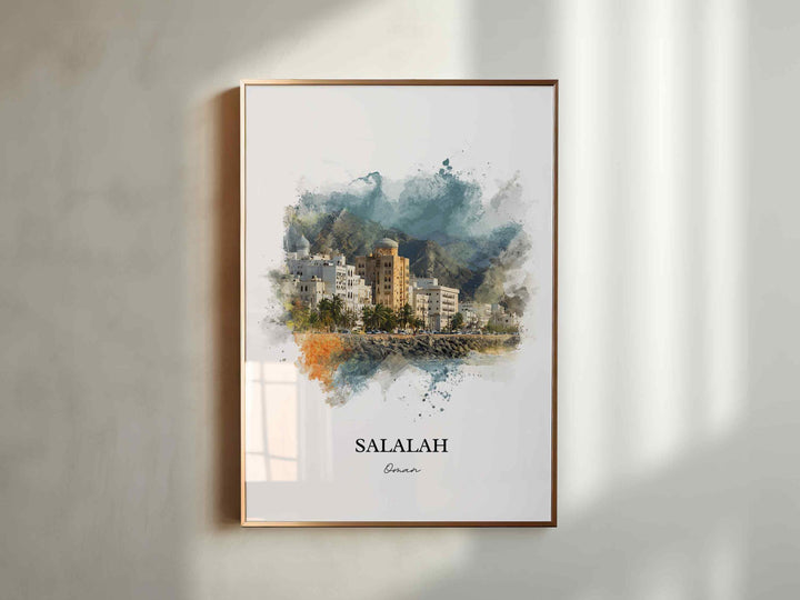 Salalah, Oman – Watercolor Art Print