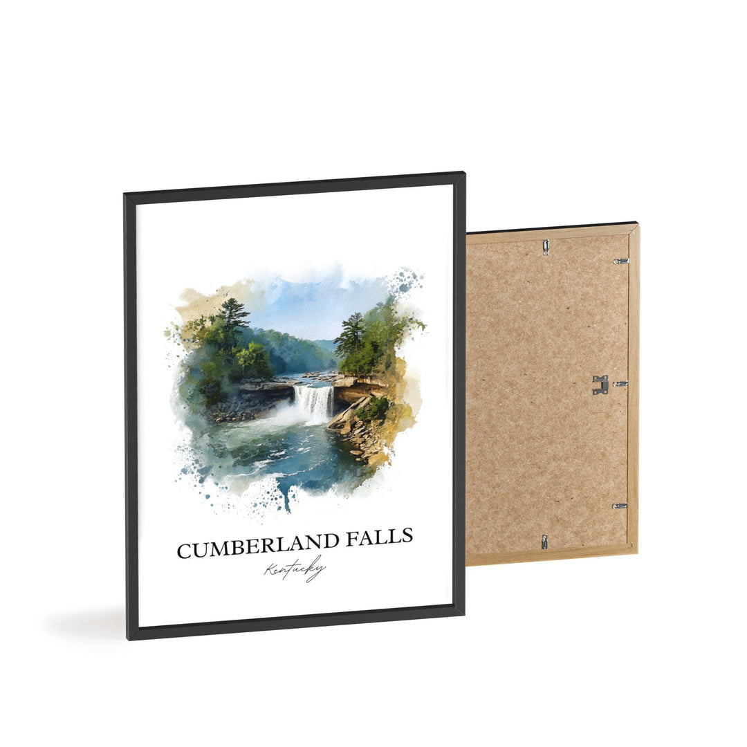 Cumberland Falls Wall Art, Little Niagara Print, Kentucky Watercolor, Cumberland Falls Gift, Travel Print, Travel Poster, Housewarming Gift