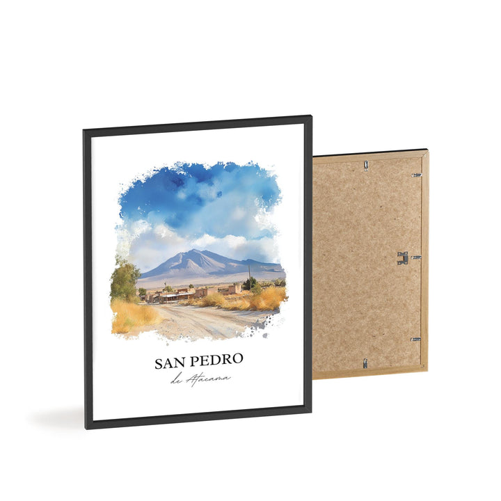 San Pedro de Atacama Wall Art, Chile Print, Chile Watercolor Art, San Pedro de Atacama Gift, Travel Print, Travel Poster, Housewarming Gift