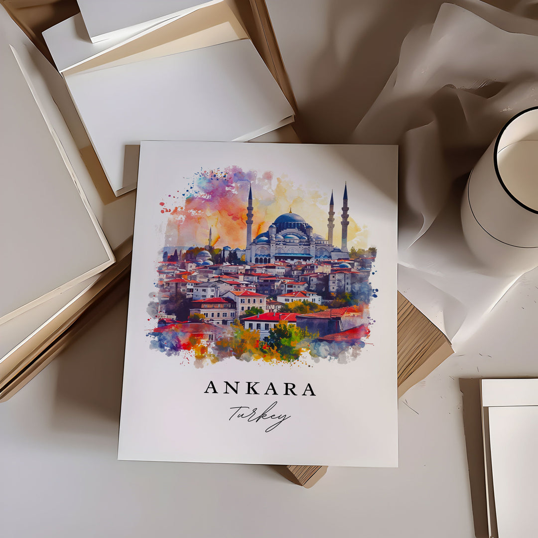 Ankara Wall Art - Turkey Print