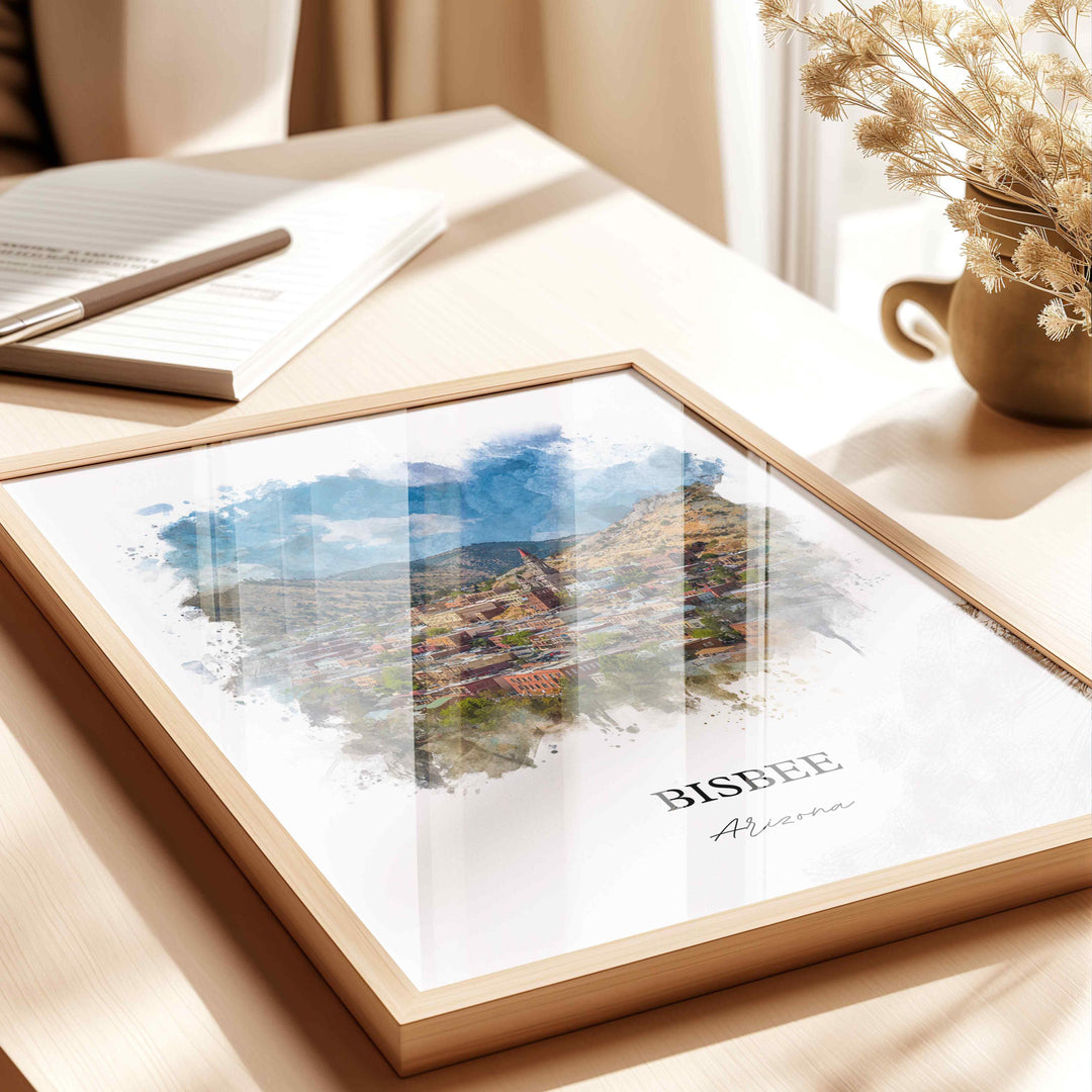 Bisbee, Arizona – Watercolor Art Print