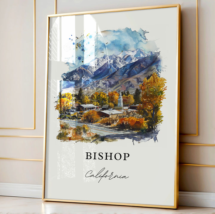 Bishop, California – Watercolor Art Print