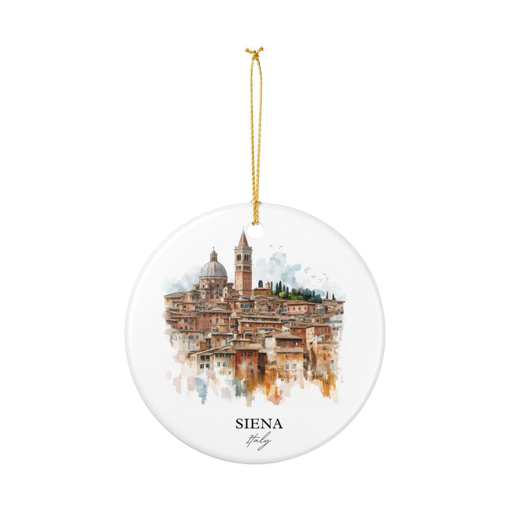 Siena Italy Ornament: Unique Siena Italy Souvenir, Siena Italy Xmas Decor, and Authentic Siena Italy Gift