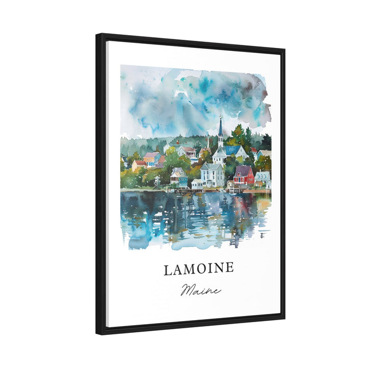 Lamoine Maine Wall Art, Hancock Maine Print, Lamoine Watercolor Art, Lamoine Gift,