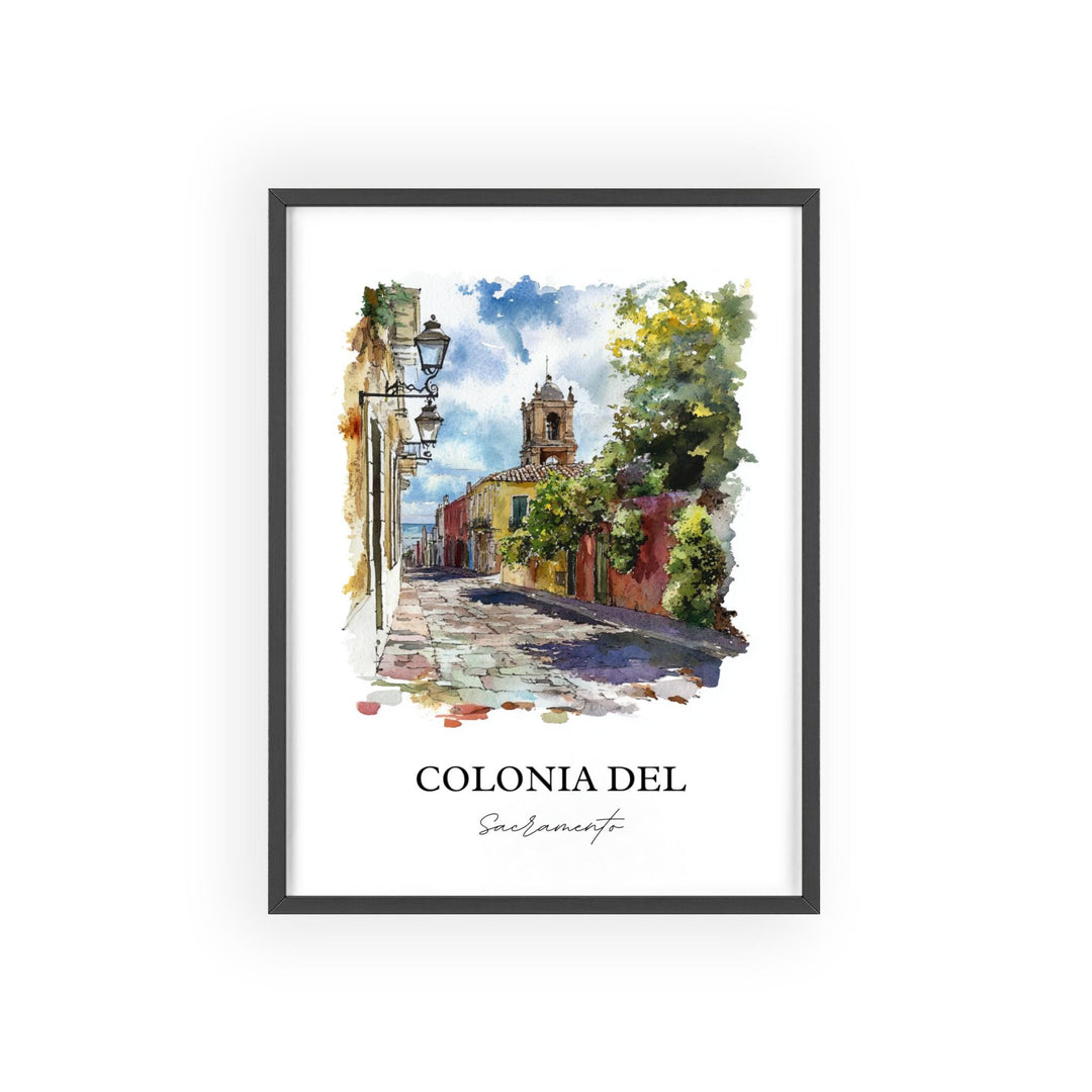 Colonia del Sacramento Wall Art, Uruguay Print, Uruguay Artwork, Colonia del Sacramento Gift, Travel Print, Travel Poster, Housewarming Gift