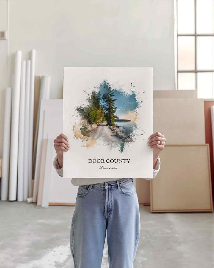 Door County, Wisconsin – Watercolor Art Print