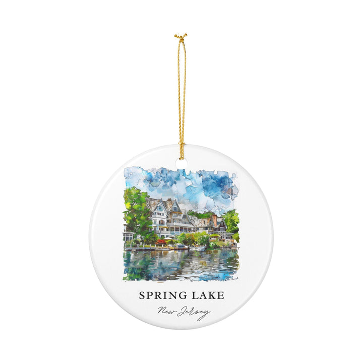 Spring Lake NJ Ornament: Unique Spring Lake Souvenir, Spring Lake Xmas Decor, and Authentic Jersey Shore Gift