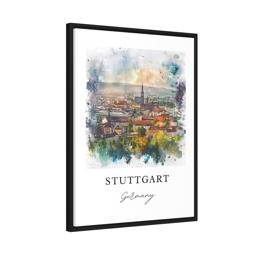 Stuttgart Germany Art, Stadtkreis Print, Stuttgart Watercolor Art, Stuttgart Germany Gift,