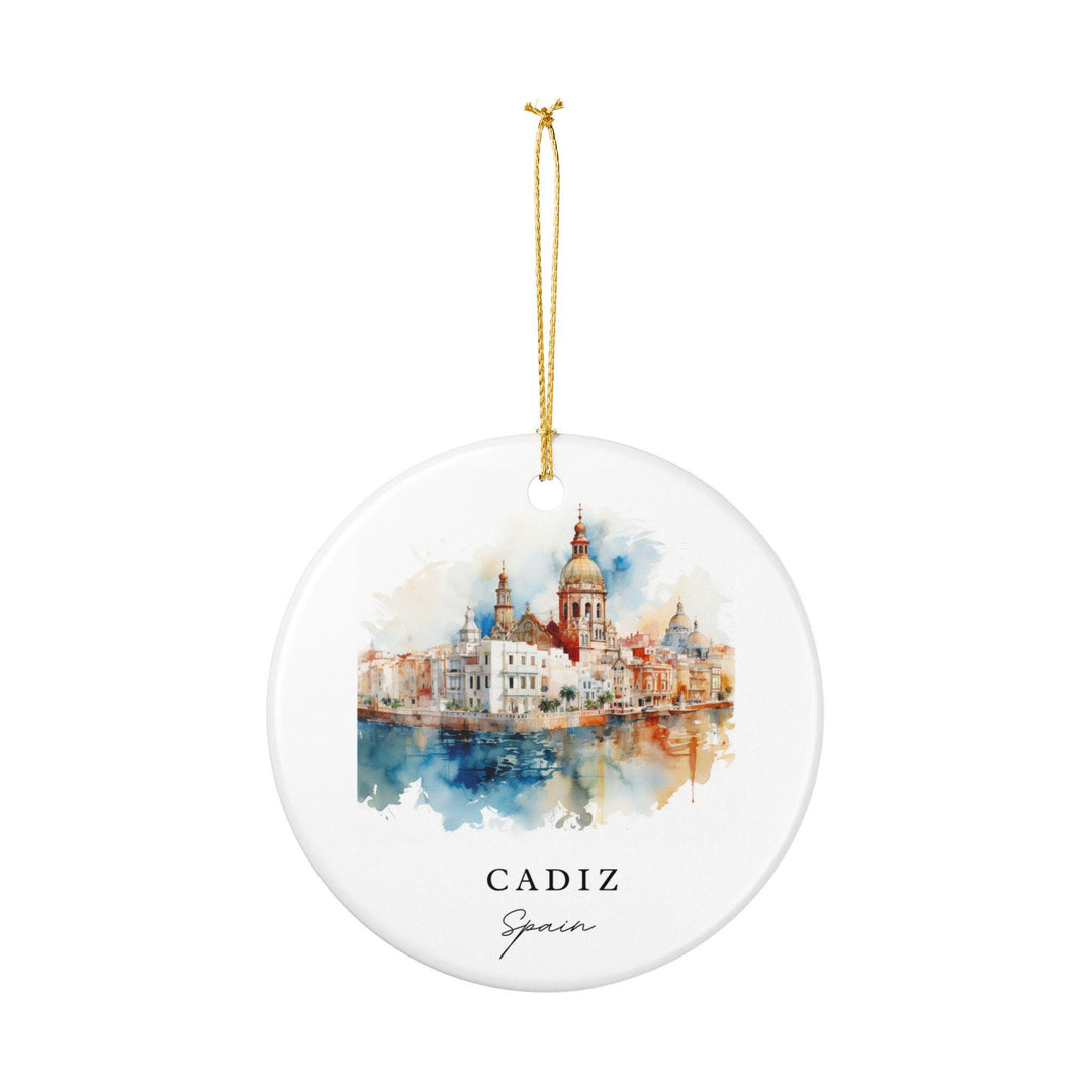 Cadiz Spain Ornament: Unique Cadiz Spain Souvenir, Spain Xmas Decor, and Authentic Cadiz Spain Gift