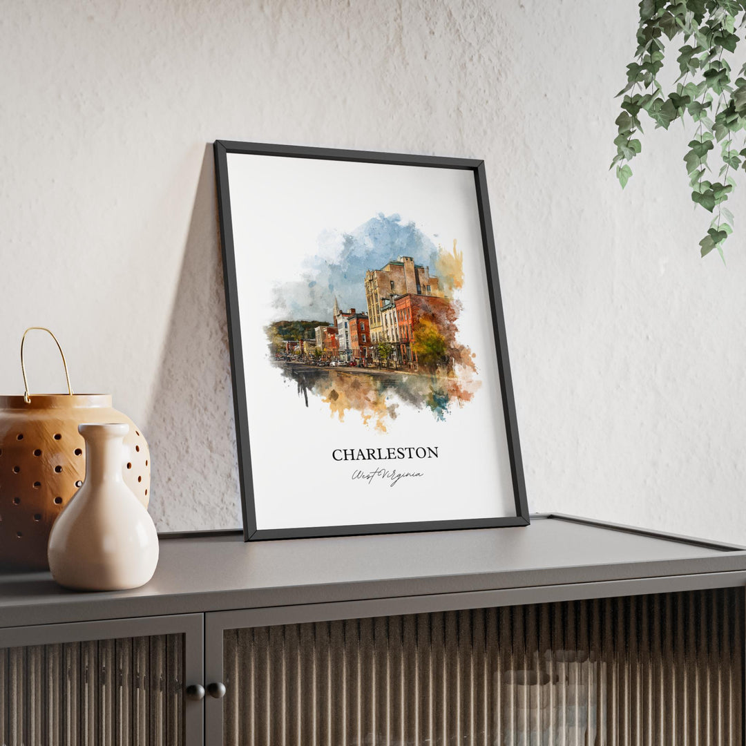 Charleston, West Virginia – Watercolor Art Print