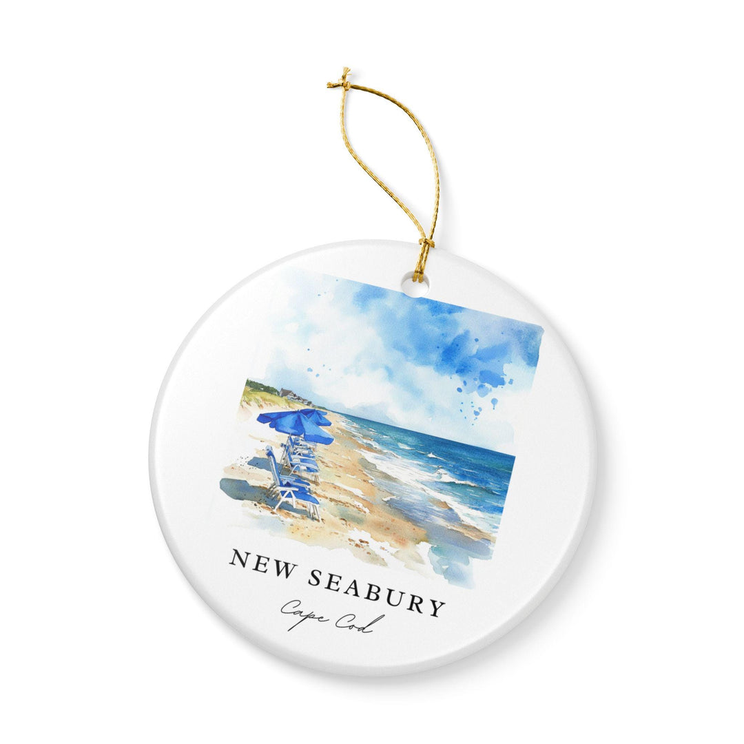 New Seabury Ornament: Unique New Seabury Souvenir, Cape Cod Xmas Decor, and Authentic New Seabury Gift